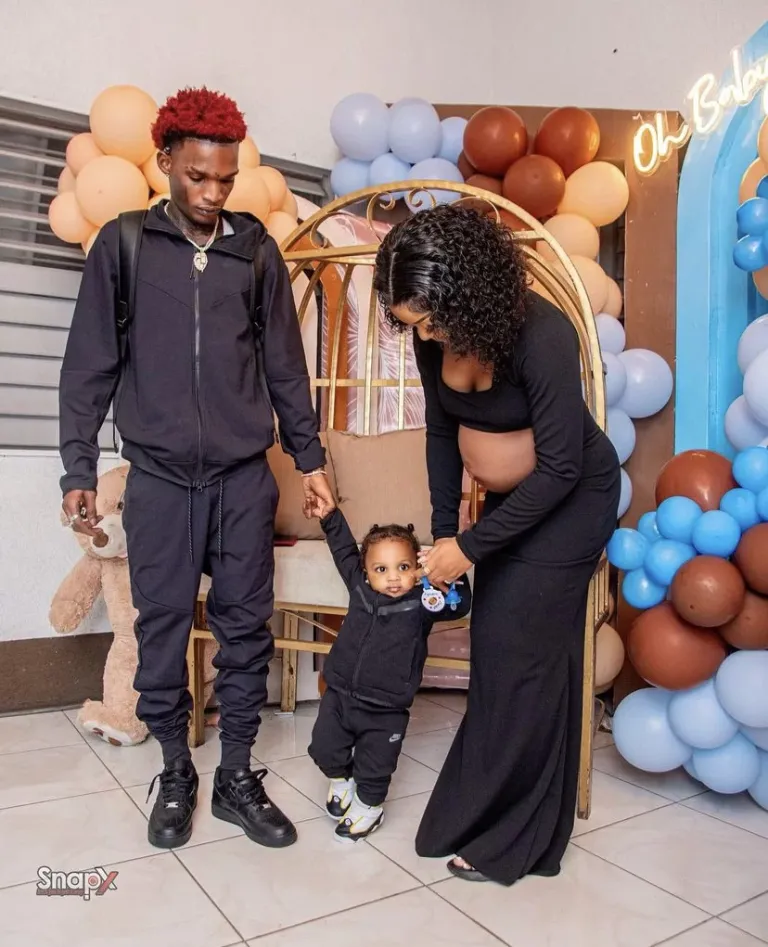 Skeng With His Son & Baby Mother At Baby-Shower – YOUTUBEMEDIA.COM